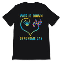 Load image into Gallery viewer, World Down Syndrome Day Awareness Socks Down Right Heart Love Perfect

