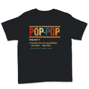 Vintage Pop Pop Definition Cooler Grandfather Father's Day Grandpa