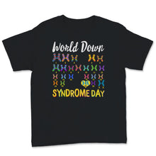 Load image into Gallery viewer, World Down Syndrome Day Awareness Shirt T21 Trisomy Blue And Yellow
