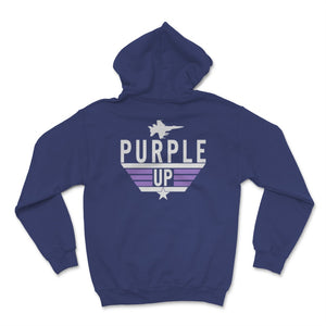 Purple Up Military Child Month April Awareness Plane USA Army Dad