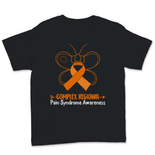 Load image into Gallery viewer, Complex Regional Pain Syndrome Awareness Orange Ribbon Butterfly
