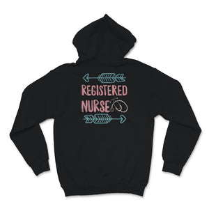 RN Nurse Shirt Registered Nurse Hippie Cute Stethoscope Heart