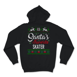 Santas Favorite Skater Christmas Ugly Sweater