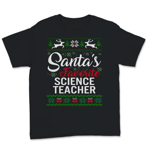 Santas Favorite Science Teacher Christmas Ugly Sweater