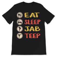 Load image into Gallery viewer, Muay Thai Shirt, Vintage Eat Sleep Jab Teep, MMA Fighter Gift,
