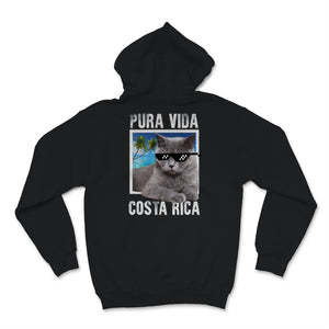 Pura Vida Costa Rica Shirt, Cute Cat Wearing Sunglasses Kitten Lover