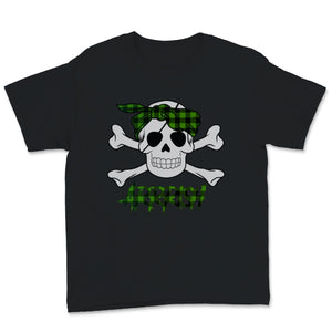 St Patrick's Day Arrrish Irish Pirate Fans Green Buffalo Plaid