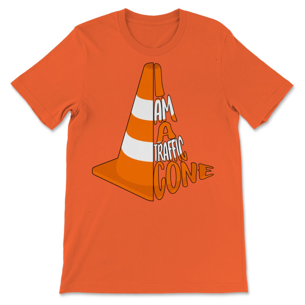 I Am A Traffic Cone Costume Easy Simple Halloween Costume Orange