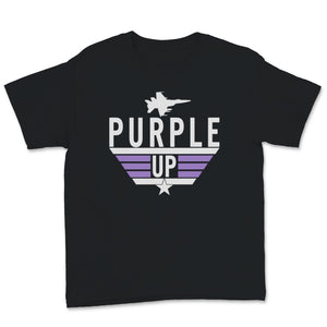 Purple Up Military Child Month April Awareness Plane USA Army Dad
