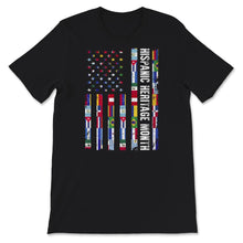 Load image into Gallery viewer, National Hispanic Heritage Month Shirt, America Flag Latino Culture,
