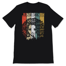 Load image into Gallery viewer, Juneteenth Shirt, Black Women Gift, Natural Hair Afro Word Art, Afro
