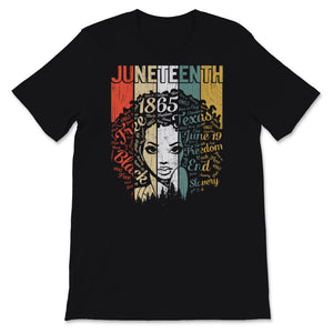 Juneteenth Shirt, Black Women Gift, Natural Hair Afro Word Art, Afro
