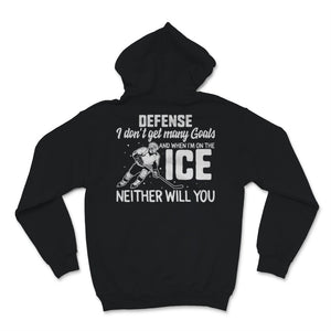 Ice Hockey Sport Goals Lovers Defense Man Player Quote Skating USA