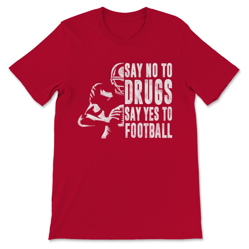 Red Ribbon Week Say No Drugs Say Yes to Football Prevention Awareness