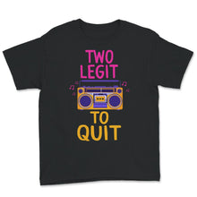 Load image into Gallery viewer, 2nd Birthday Shirt, Two Legit 2 Quit, Second Birthday Tee, 2nd
