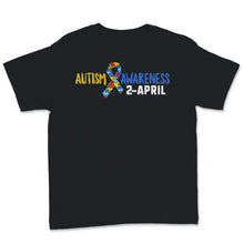 Load image into Gallery viewer, World Autism Awareness Ribbon Day 2020 2 April Mom Dad Support Puzzle
