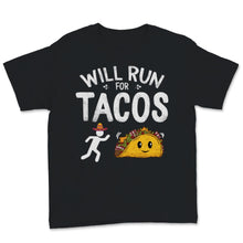 Load image into Gallery viewer, Will Run for Tacos Funny Cinco De Mayo Running Cute Taco Mexican Hat
