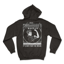 Load image into Gallery viewer, Meniere’s Disease Awareness Shirt, Meniere&#39;s Warrior Strong Woman Tee - Hoodie - Black

