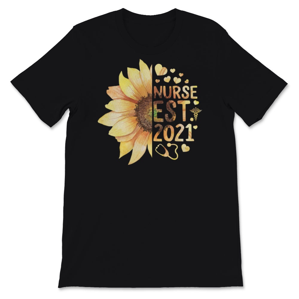 Future Nurse Shirt Est 2021 Funny Future Nurse Student Nursing School