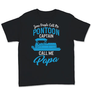 Mens Papa boating shirt, Funny Pontoon Boating Boat Captain Tee,