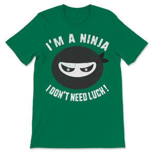 St Patrick's Day Ninja Don't Need Luck Green Kids Clover Japan Funny
