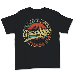 Grandpaw Shirt Vintage The Man The Myth Grand Paw The Bad Influence