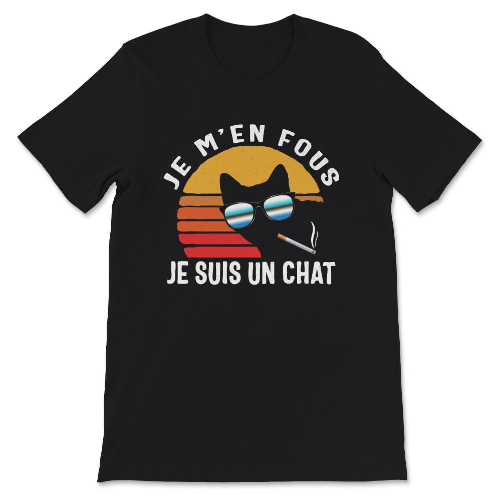 Chat Tee Shirt, Je M'en Fous Je Suis Un Chat, Mignon Chaton T-shirt