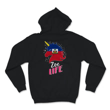 Load image into Gallery viewer, Zoe Life Unicorn Haitian Pride Perfect Haiti Flag Day Celebration May
