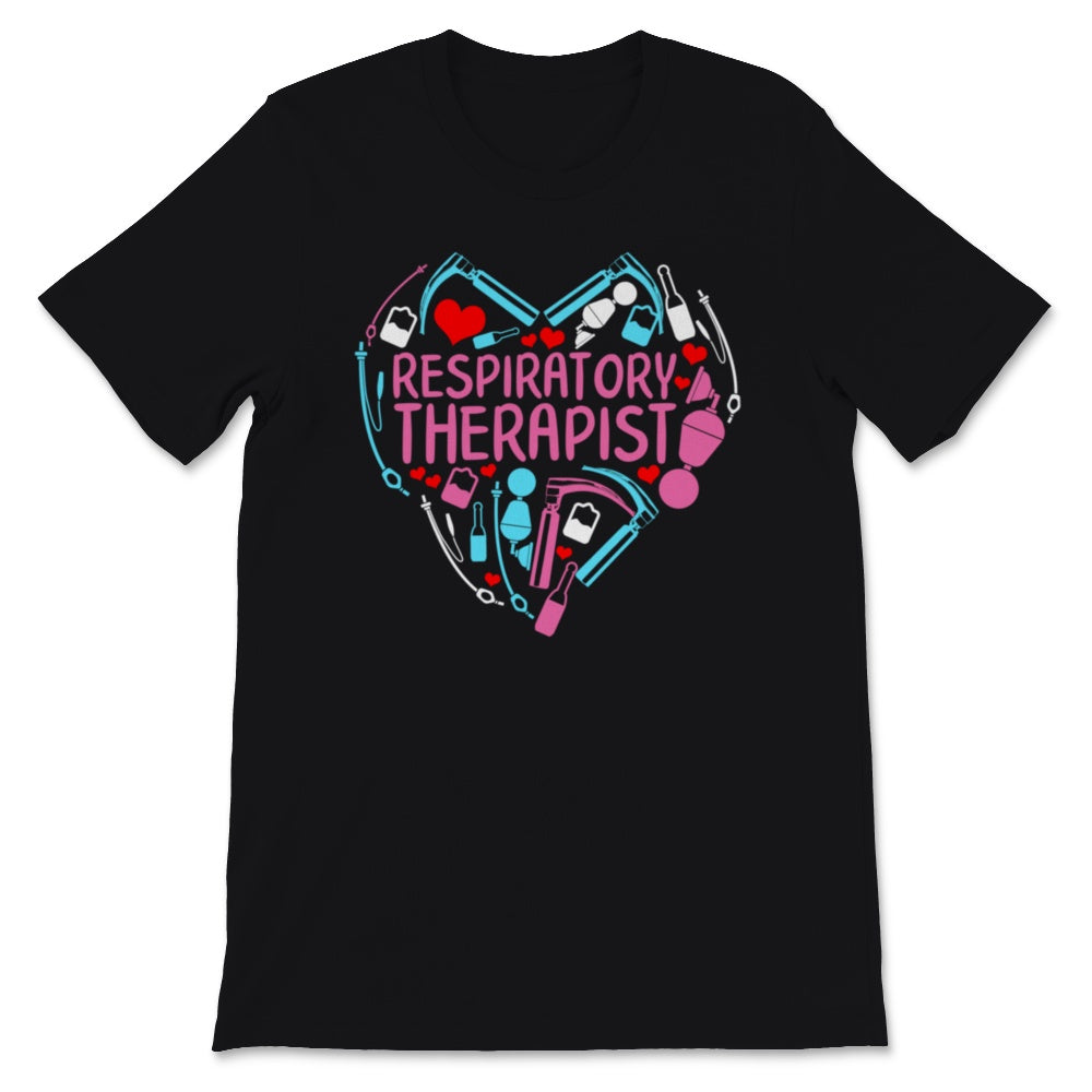 Respiratory Therapist Shirt, RT Care Week, Colorful Heart, RT Life,
