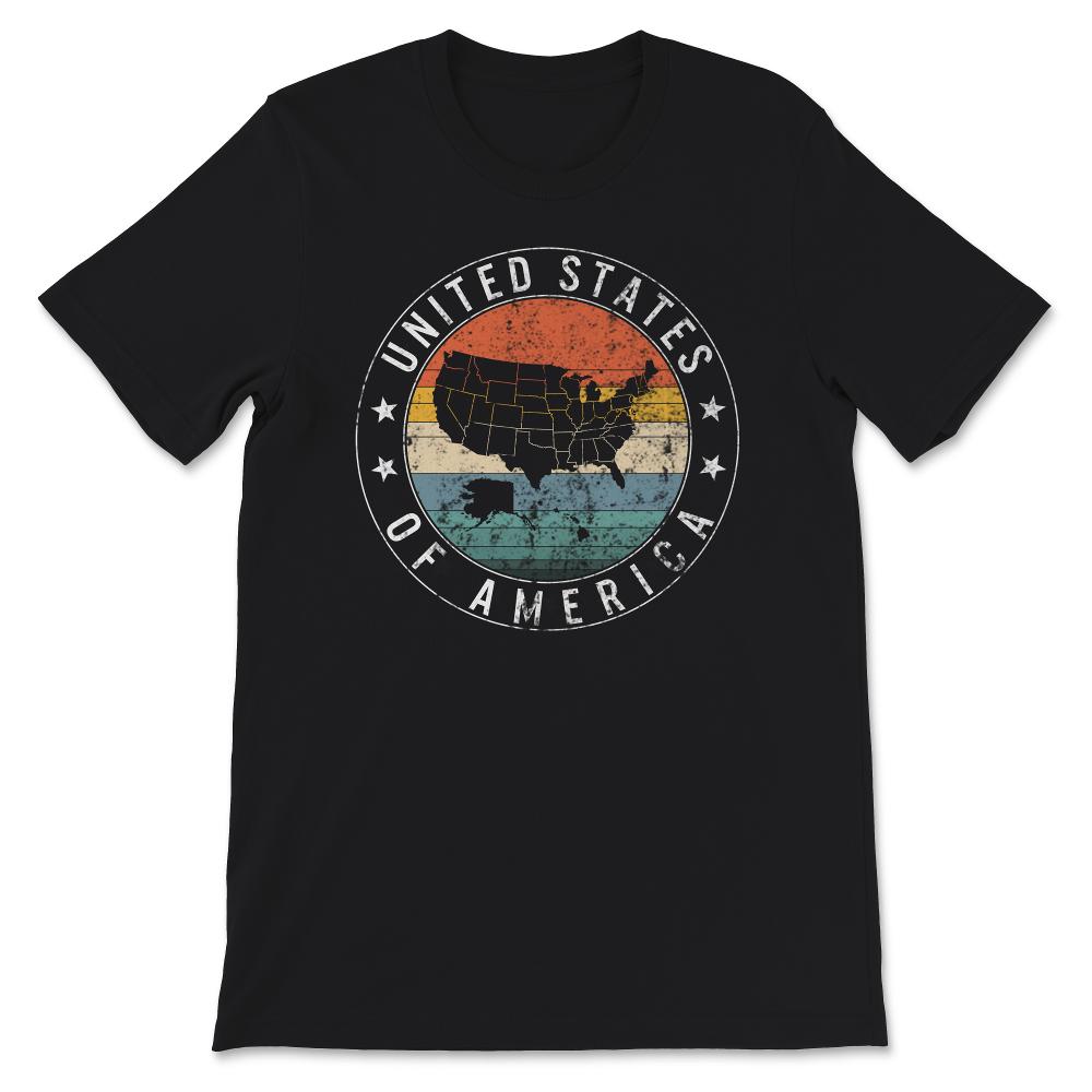 United States Of America Shirt, United States Of America Map,