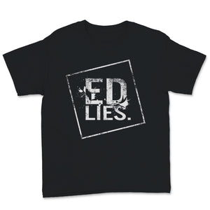 Eating Disorder Recovery Shirt ED Lies Purple Ribbon Awareness