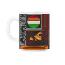 Load image into Gallery viewer, Cinco De Mayo Shirt, El-Squatcho Bigfoot Sasquatch Down To Fiesta, - 11oz Mug - Black on White
