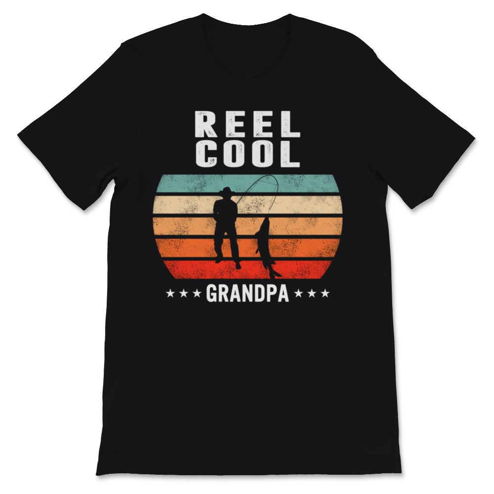 Fishing Reel Cool Grandpa Vintage Sunset Father's Day Gift for Papa