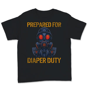 Funny New Dad Shirt Prepared For Diaper Duty Pregnancy Announcement
