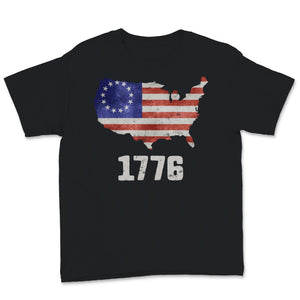 1776 Betsy Ross 4th Of July Retro Patriotic American Flag