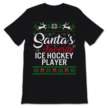 Load image into Gallery viewer, Santas Favorite Ice Hockey Player Christmas Ugly Sweater
