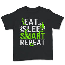 Load image into Gallery viewer, Scooter Rider Shirt, Vintage Retro Eat Sleep Scooter Repeat, Funny
