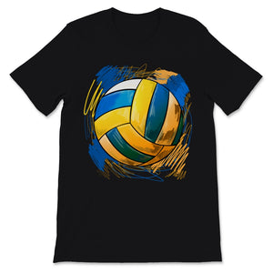 Vintage Volleyball Gift For Volley Ball Player Sports Lover Girls