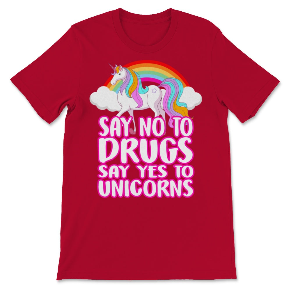 Red Ribbon Week Say No Drugs Say Yes to Unicorns Prevention Awareness