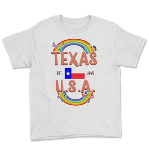 Texas Austin Flag Shirt, Vintage Texas Austin EST 1845 Souvenir Gift,