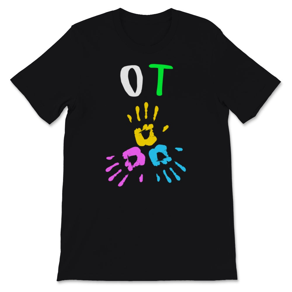 OT Month Cute Colorful Hands Occupational Therapy Therapist Assistant