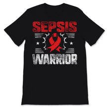 Load image into Gallery viewer, Sepsis Warrior Red Ribbon Awareness Faith Warrior Support Warrior
