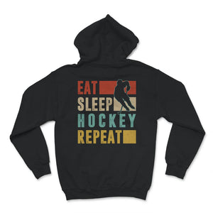 Hockey Shirt, Vintage Eat Sleep Hockey Repeat, Hockey Coach Gifts,