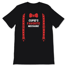 Load image into Gallery viewer, Valentines Day Shirt Cupid&#39;s Favorite Mechanic Funny Red Bow Tie
