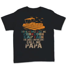 Load image into Gallery viewer, Mens Papa boating shirt, Funny Pontoon Boating Boat Captain Tee,
