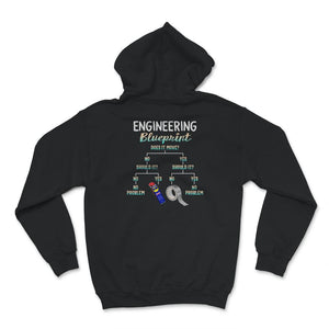 My Engineering Blueprint, Funny Engineer T-Shirt, Duct Tape