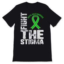 Load image into Gallery viewer, Fight The Stigma Mental Health Disease Social Awareness Green Ribbon
