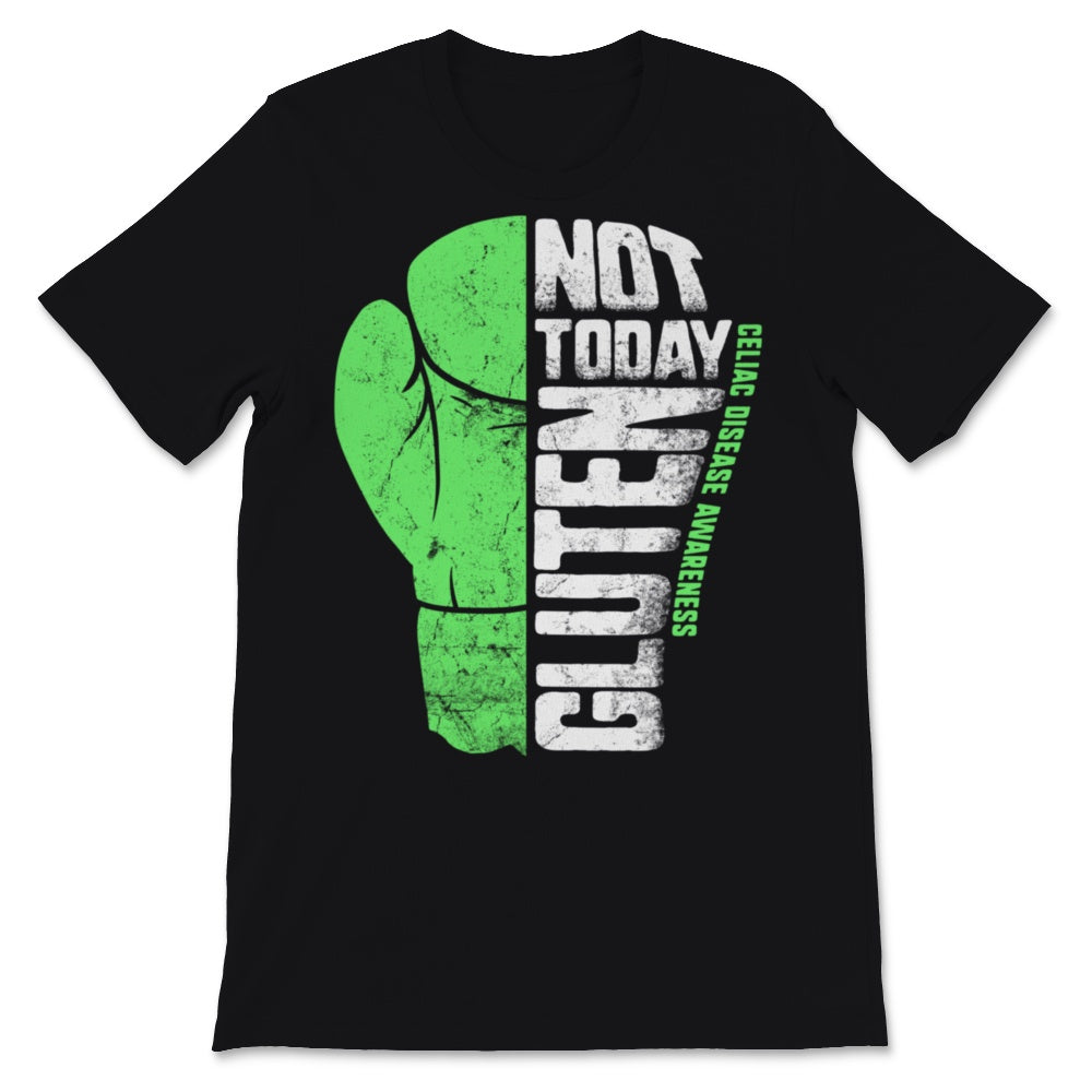Not Today Gluten Free Celiac Disease Awareness Boxing Gloves Green