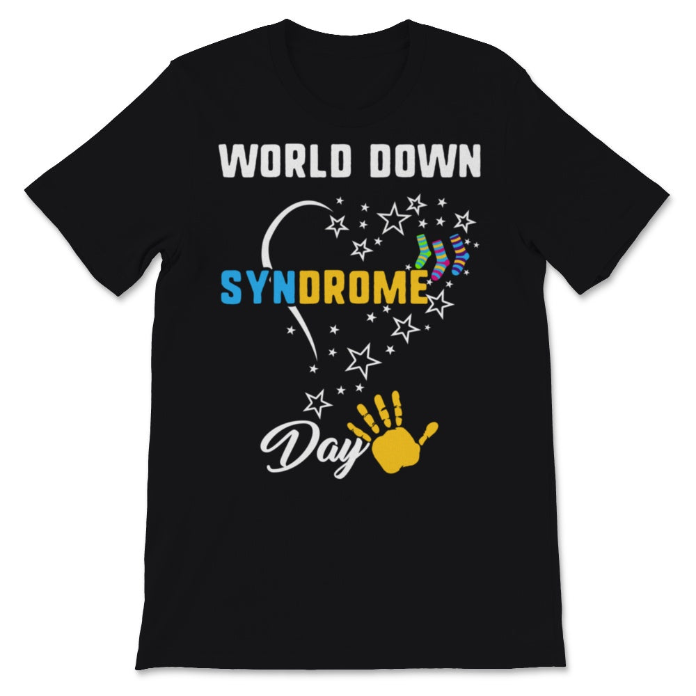 World Down Syndrome Day Awareness Socks Down Right Love Heart Stars