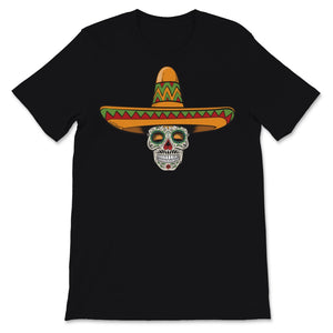 Cinco De Mayo Sugar Skull Mexican Hat Sombrero Taco Day Of Dead Dia